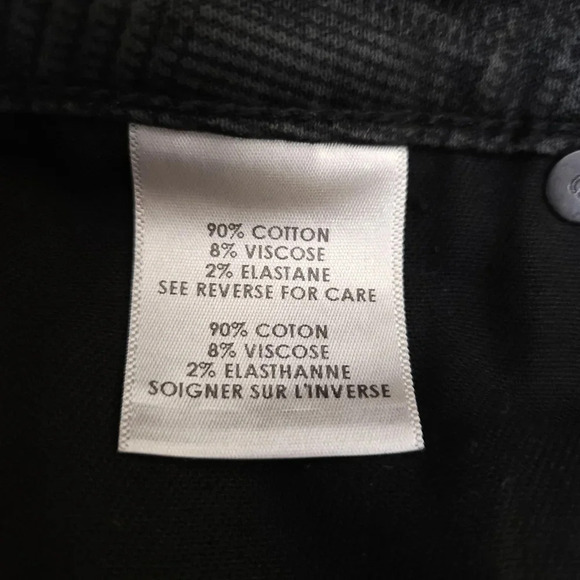 Textile Elizabeth & James Ankle Skinny Jeans Debbie Black Plaid Denim - Picture 6 of 7